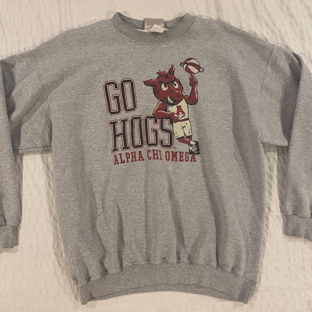 Arkansas Razorback crewneck!